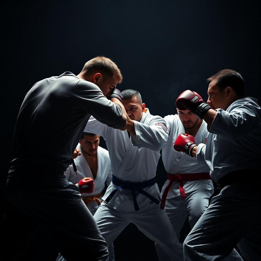 martial arts action shot