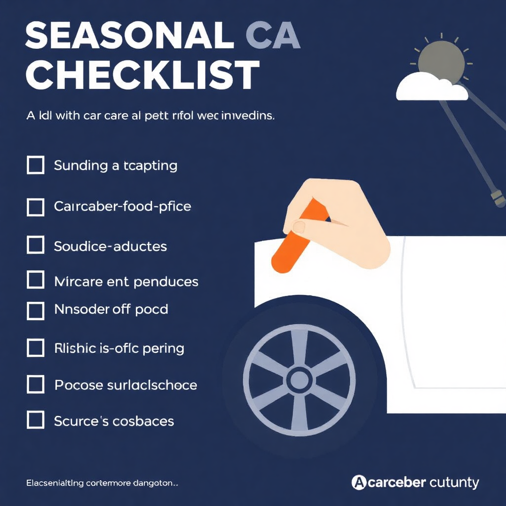 seasonal car care checklist infographic