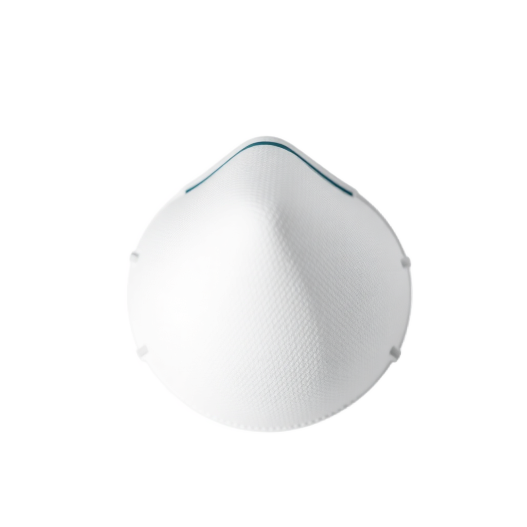 N95 respirator mask medical KN95 protective mask, product photography clean white background