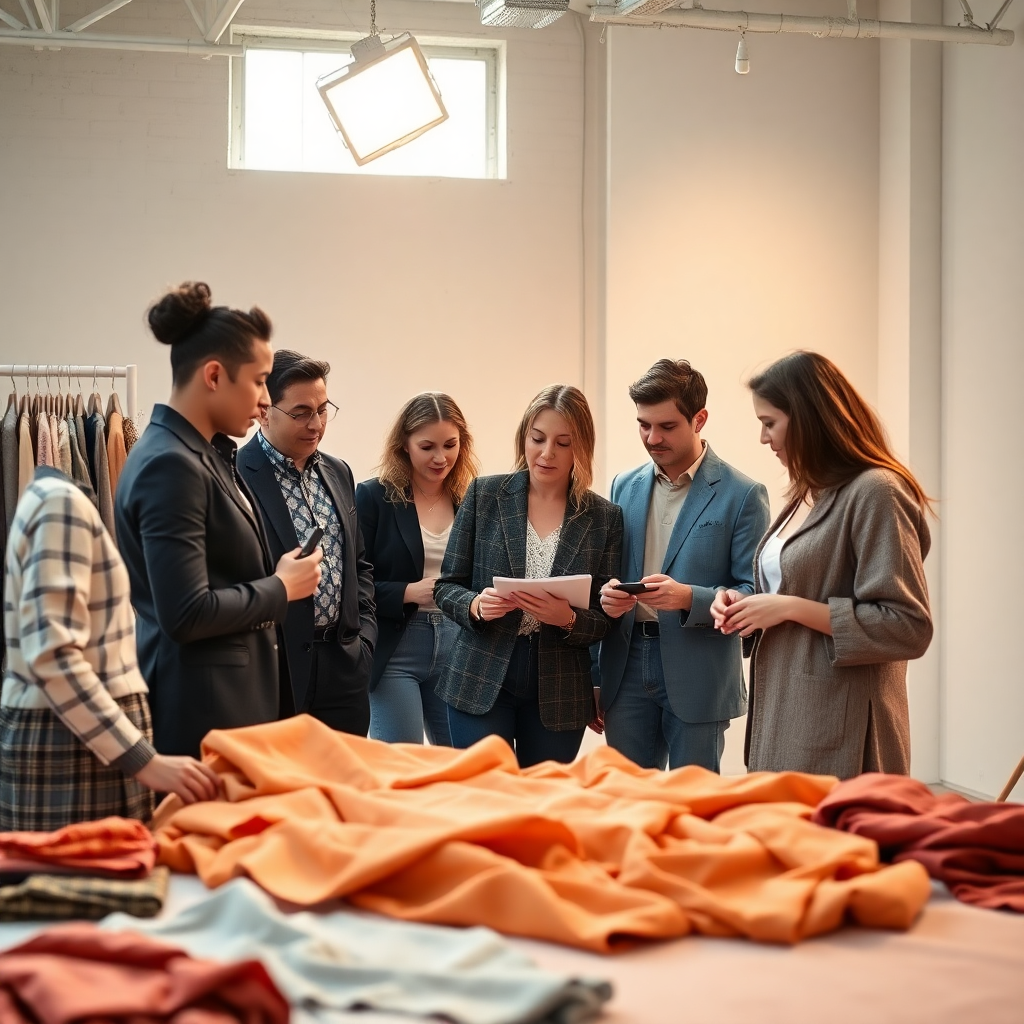 diverse team of fashion professionals