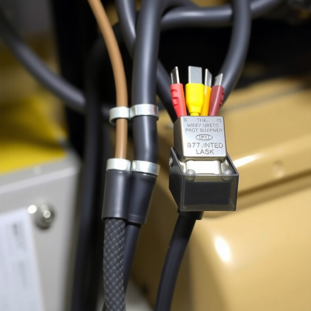 industrial heavy duty wiring harness with protective shielding for machinery