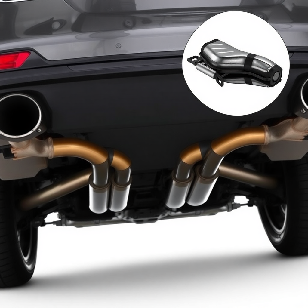 car exhaust system muffler pipes automotive parts