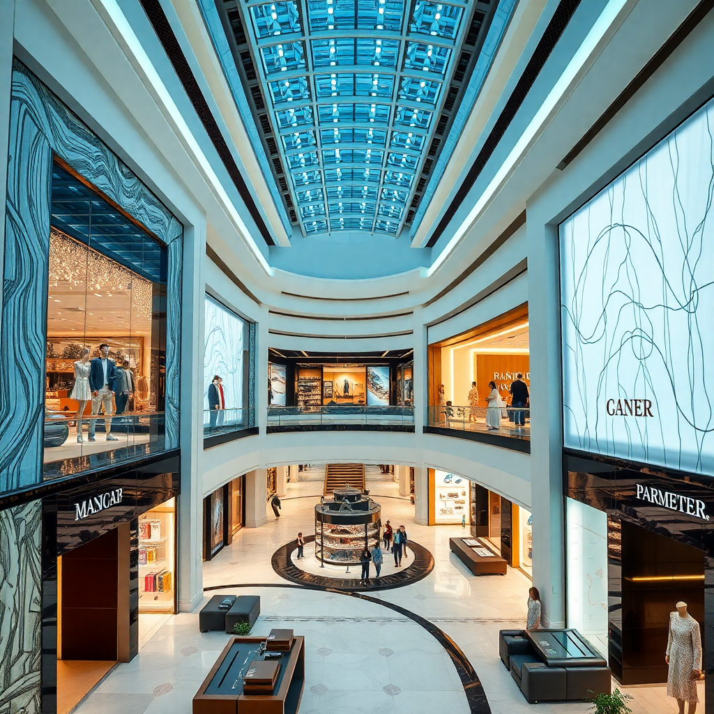 Dubai luxury shopping mall
