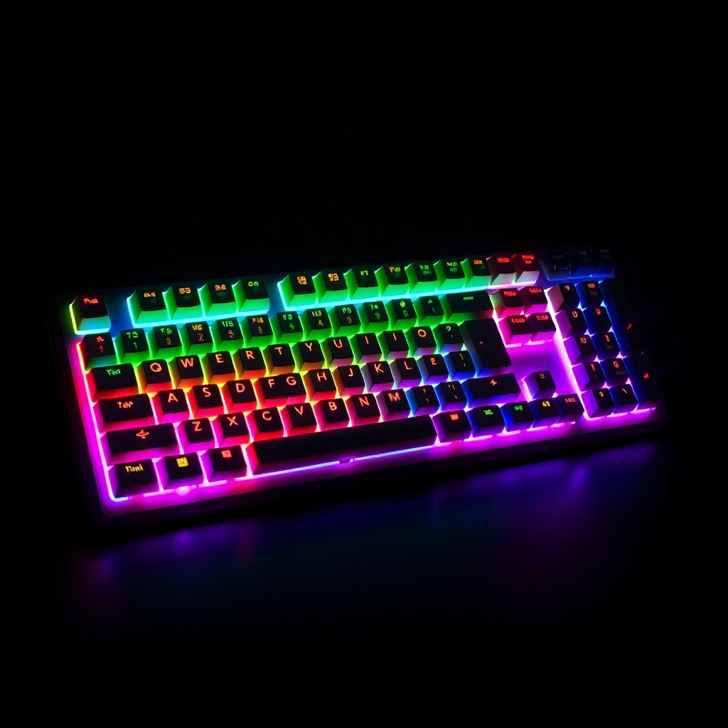 Mechanical gaming keyboard rgb lighting