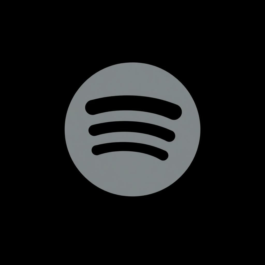 Spotify logo simple black