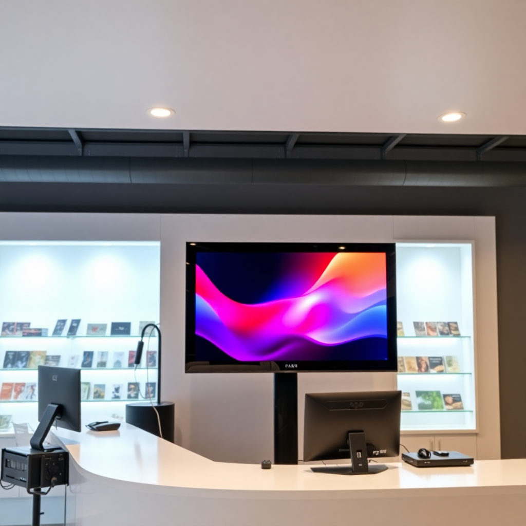 Professional digital display installation