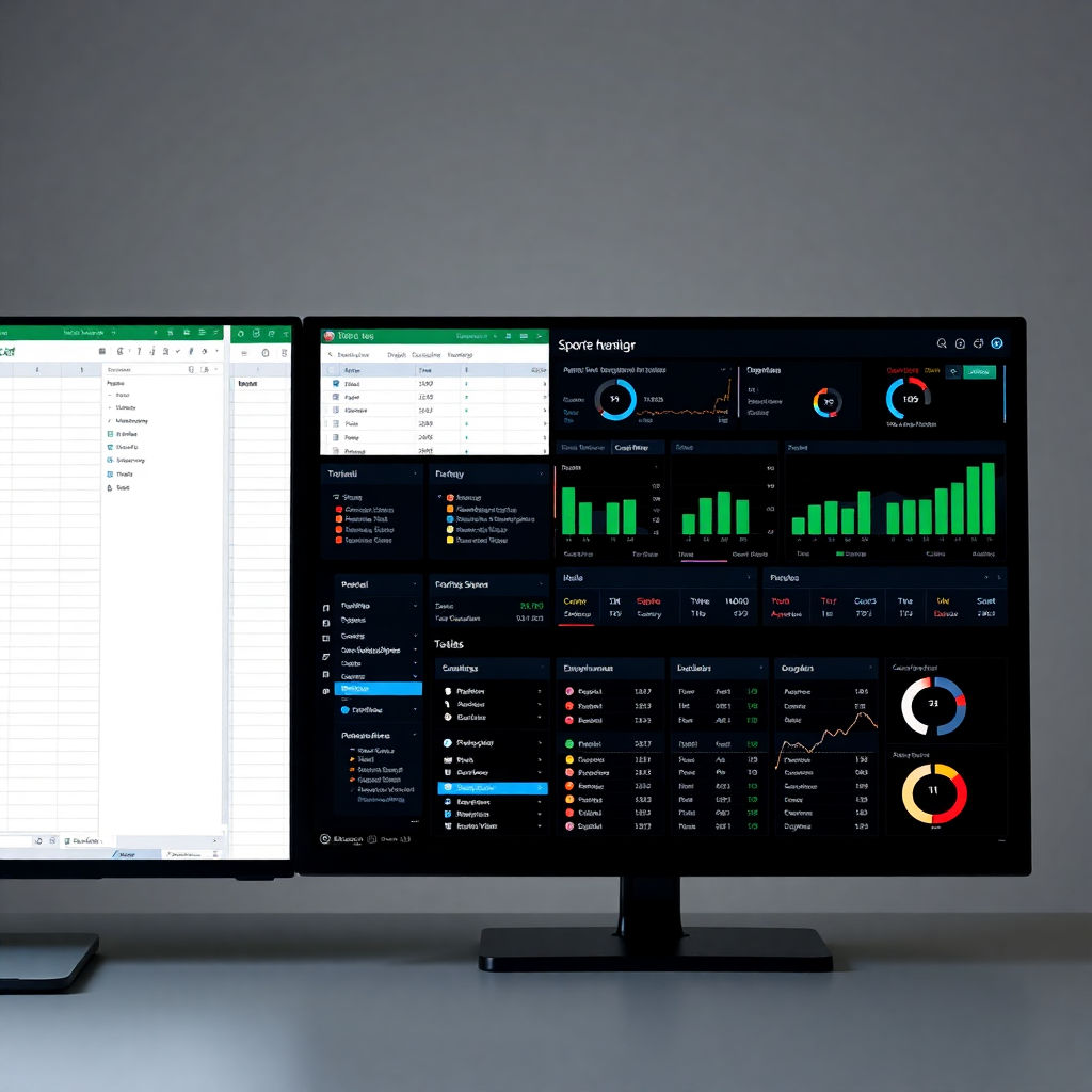 Comparación Excel vs software moderno de gestión deportiva