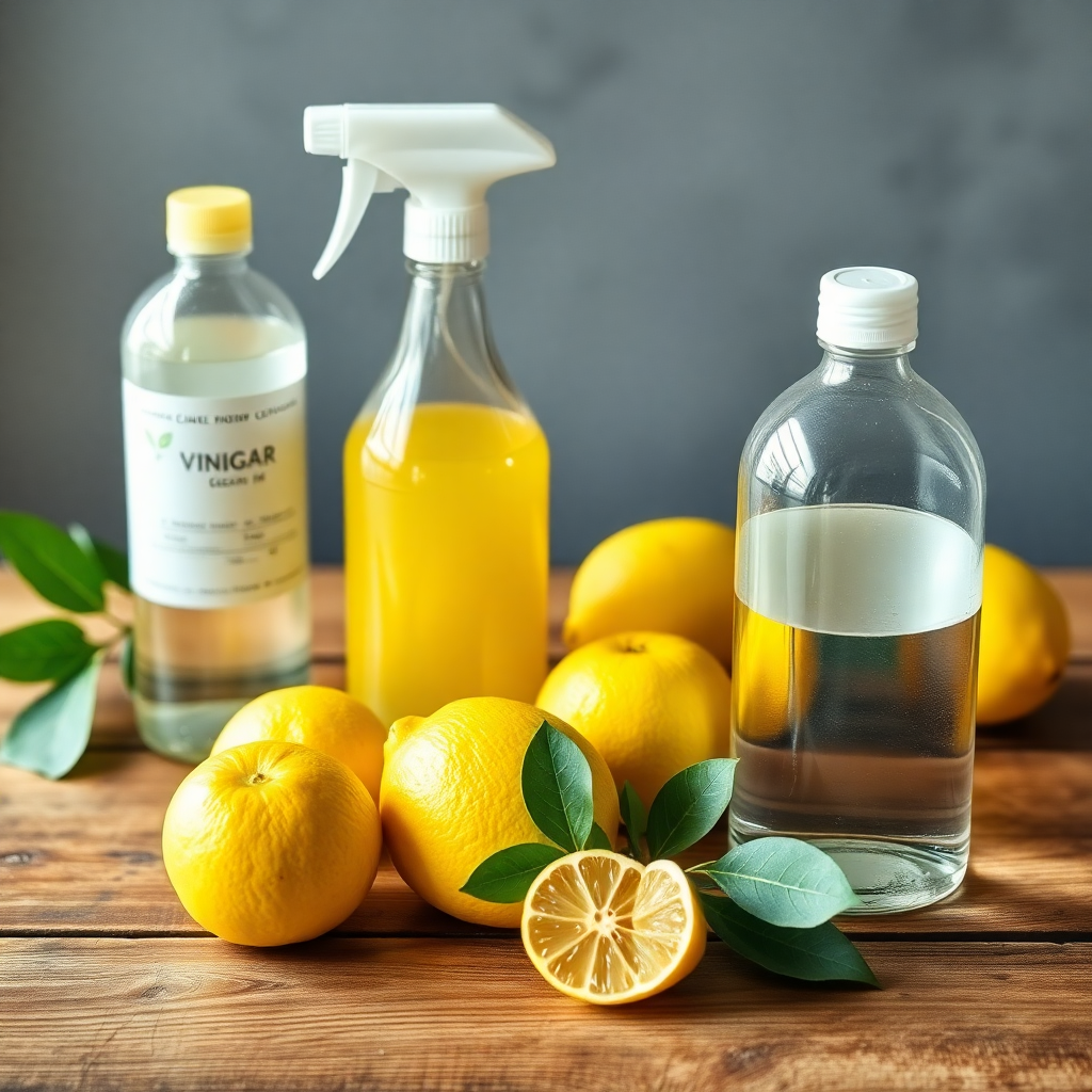 Eco-friendly cleaning concept.