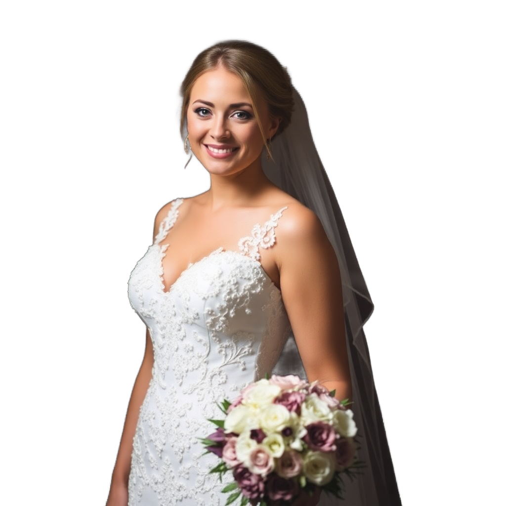 bride portrait headshot wedding