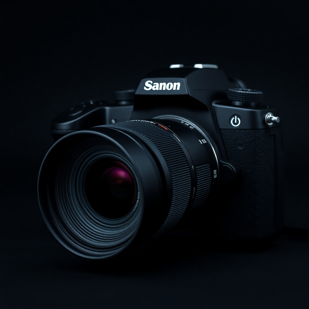 Professional DSLR Camera black lens photography gear