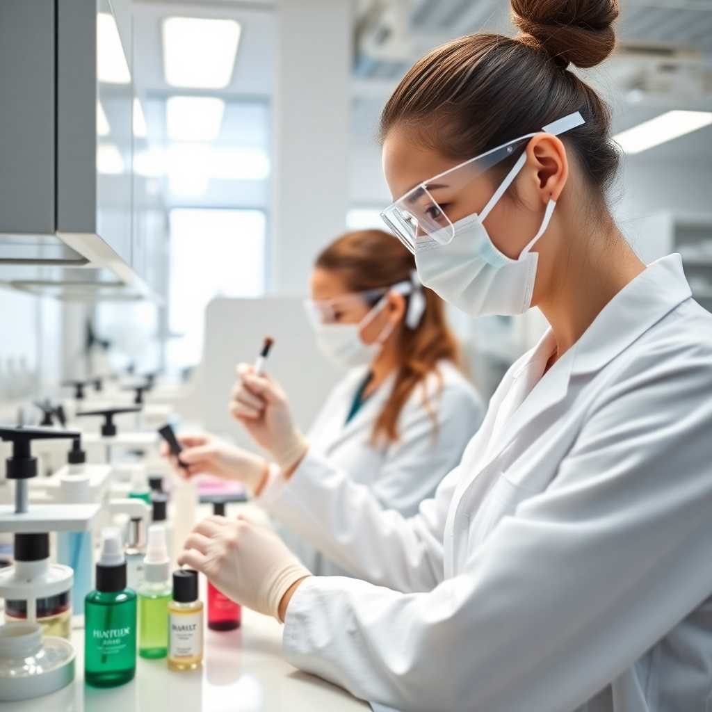 Cosmetics quality control lab