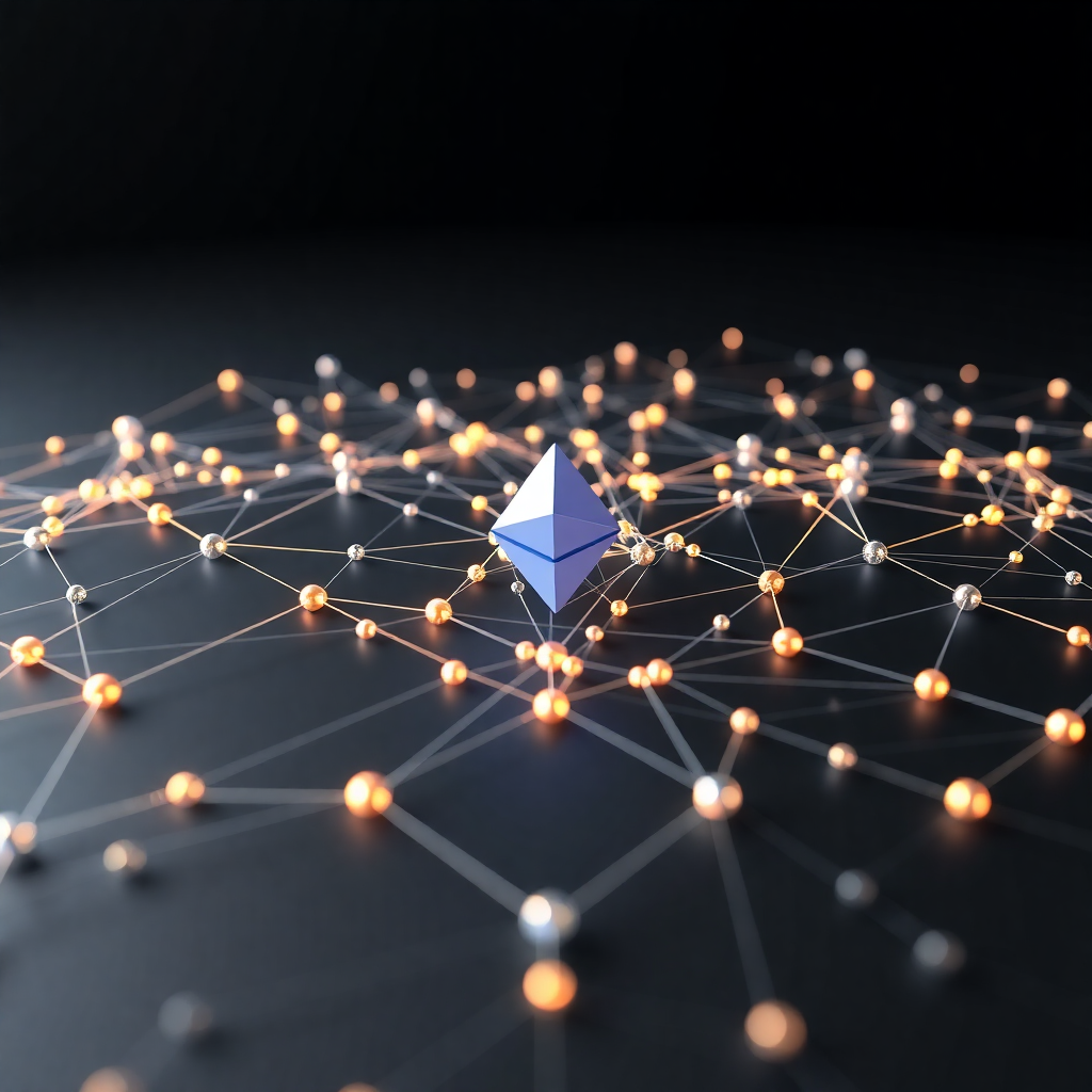ethereum network blockchain visualization 3d