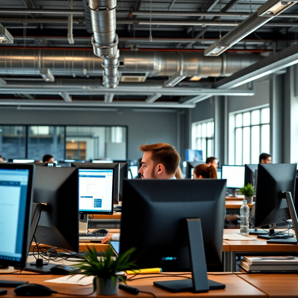 Modern industrial office space