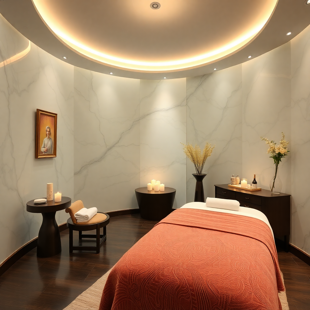 luxury hotel spa treatment room