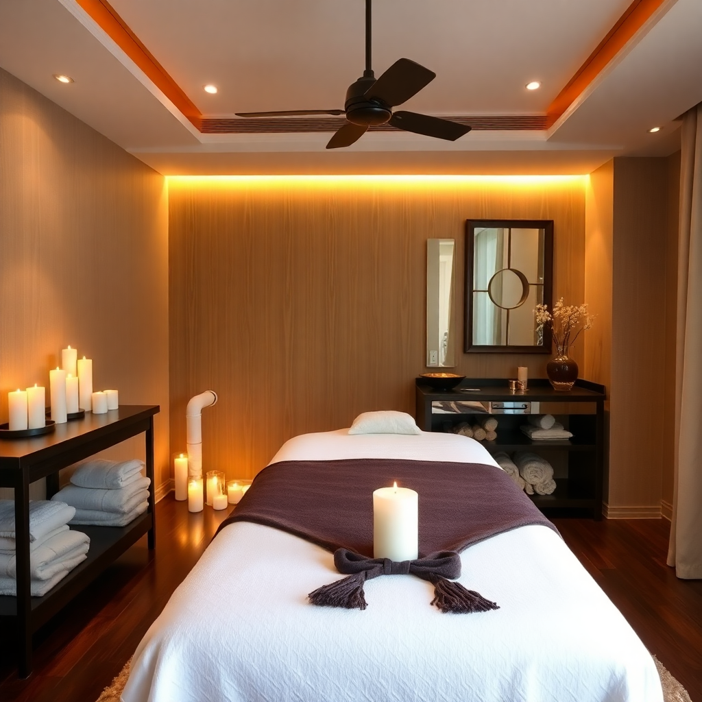 Spa treatment room