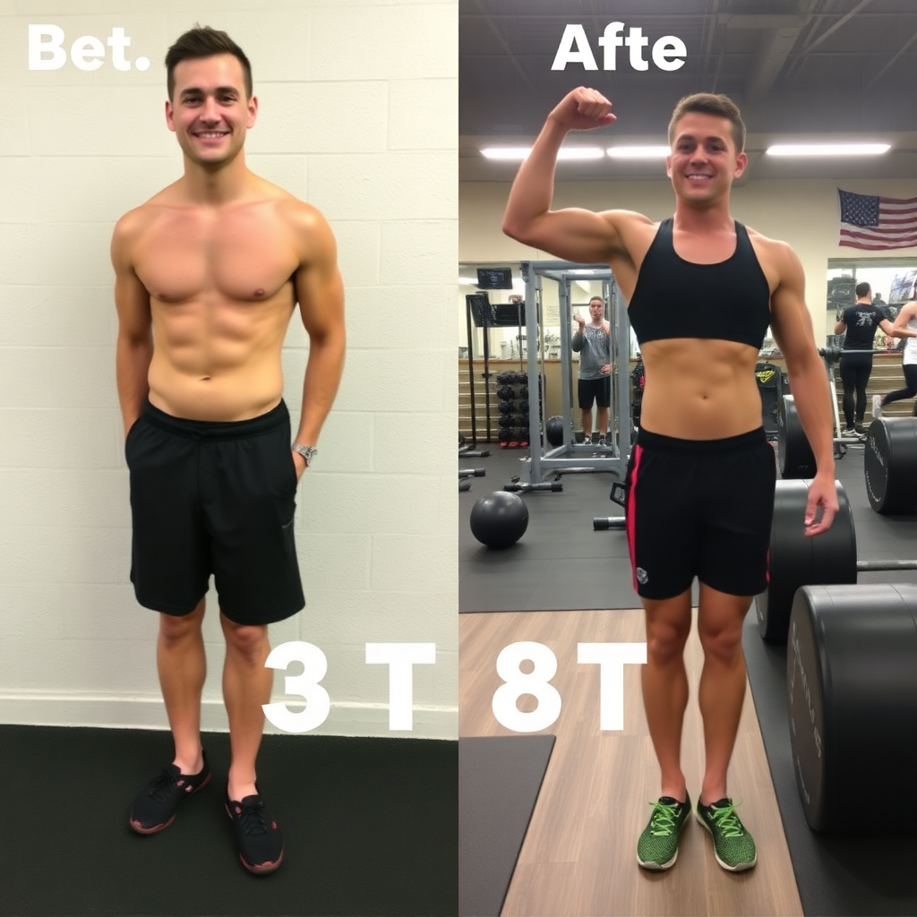 fitness transformation before after success story motivation gym achievement