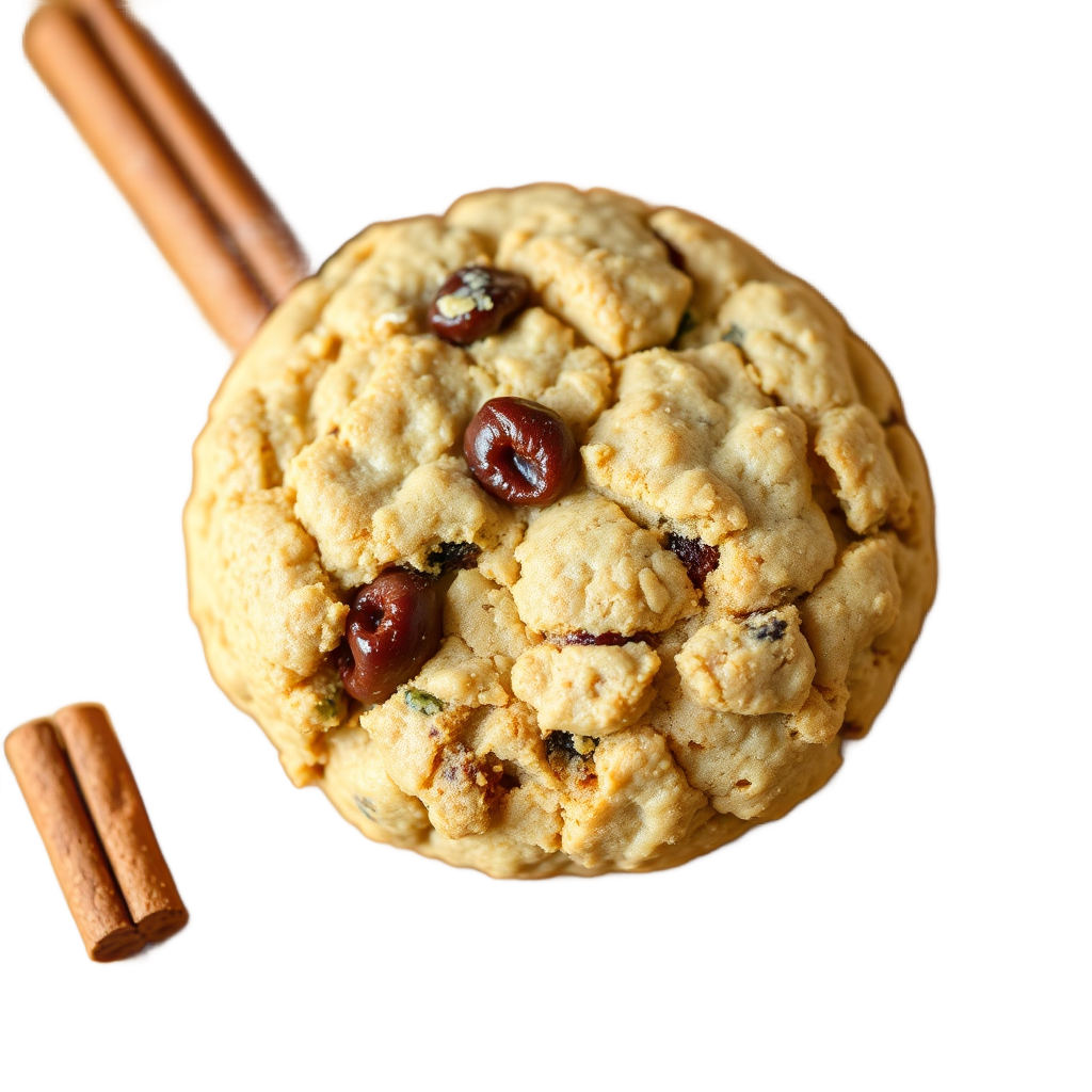 oatmeal raisin cookie, rustic, cinnamon