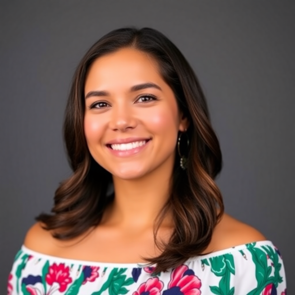 professional headshot female photographer Lisa Rodriguez latina smiling