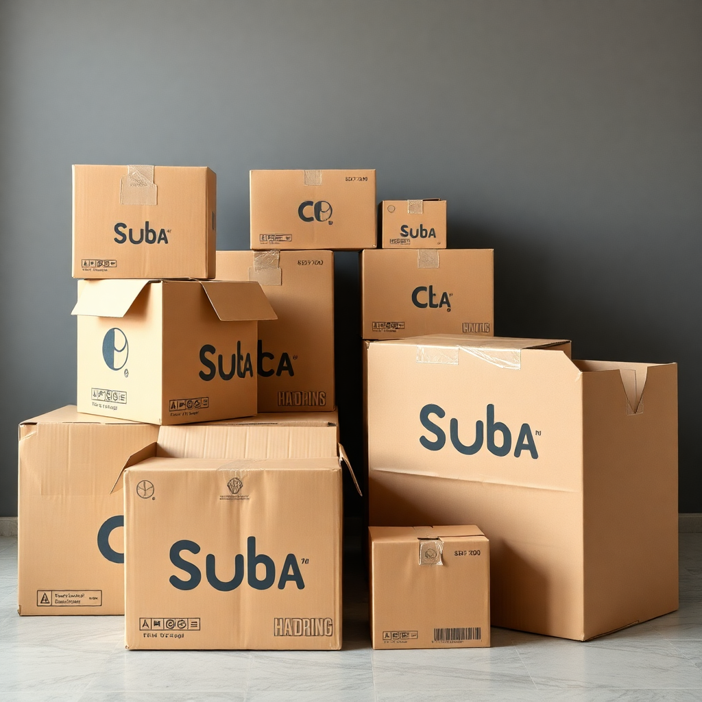 set verhuisdozen in diverse formaten, productfoto