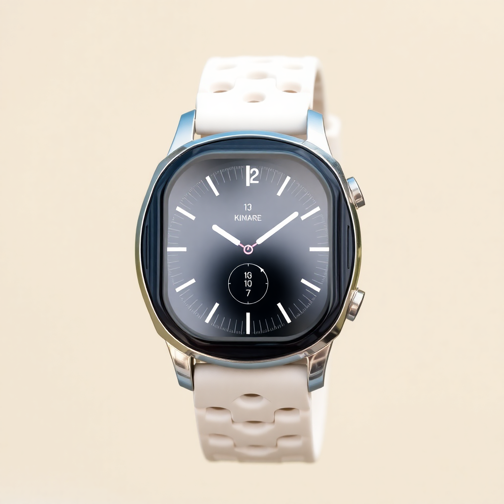 Modern smartwatch face display fitness tracking