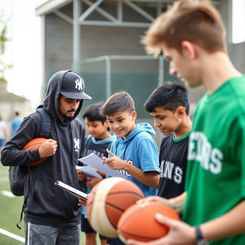 youth program activities, teenagers engaged in sports and learning, mentorship