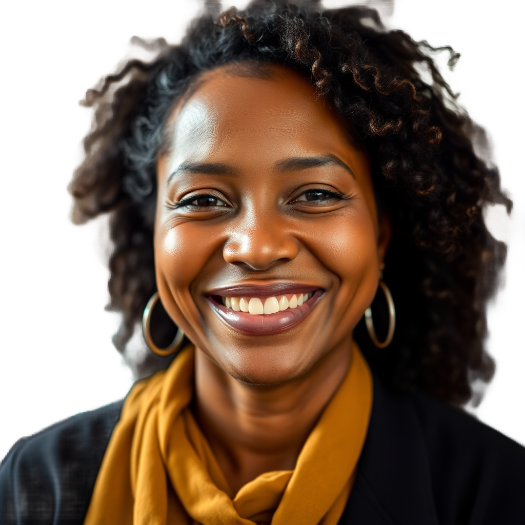 diverse woman smiling warmly