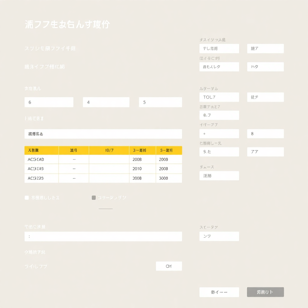 screenshot of a complex data entry form for construction survey with japanese text tables and input fields
