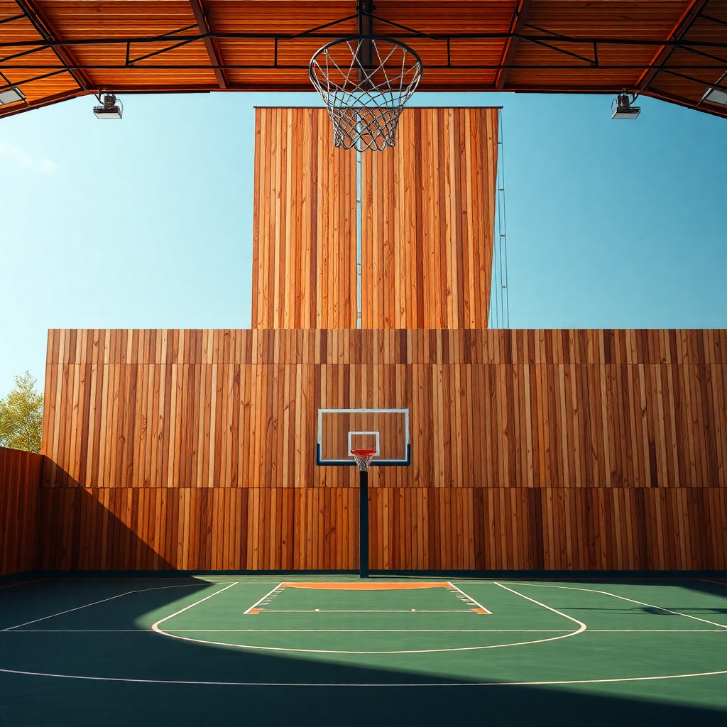 basketball court wide shot