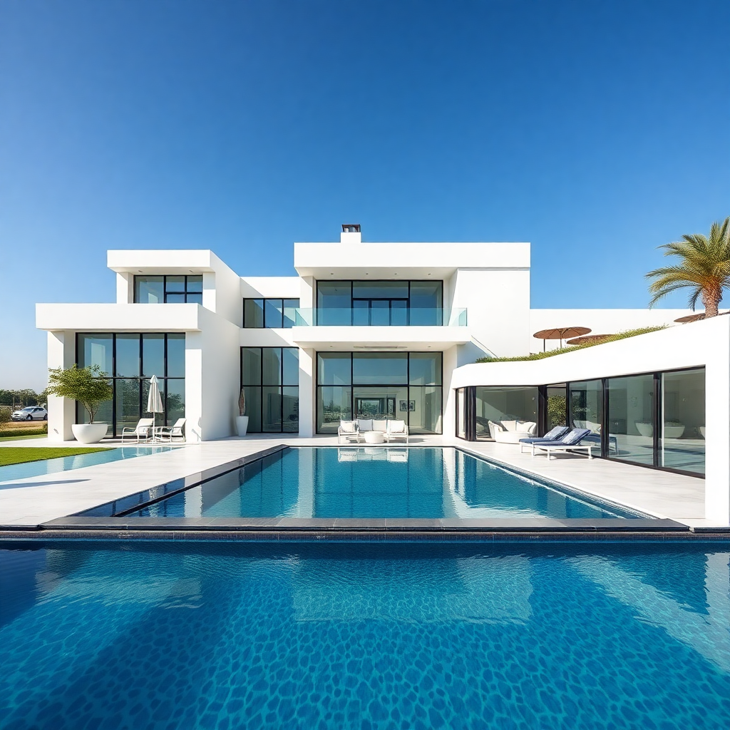 Luxury waterfront villa in Dubai, premium residence community