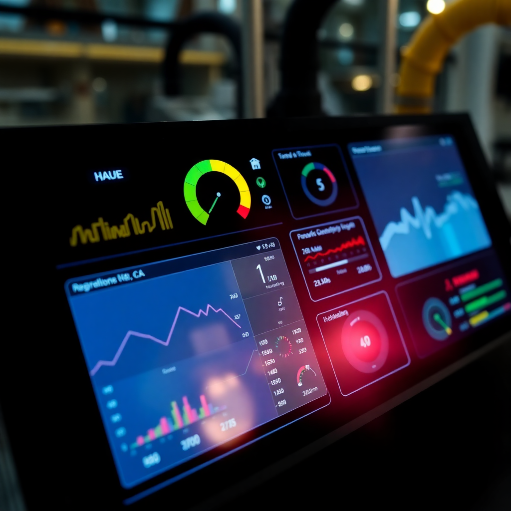 modern oil industry dashboard interface technology screens monitoring systems