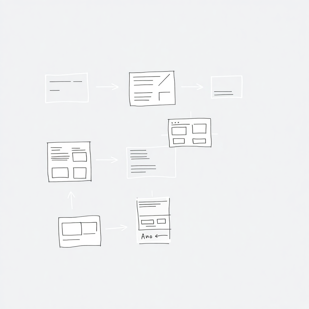 UX design process, wireframes, user interface sketches, design thinking