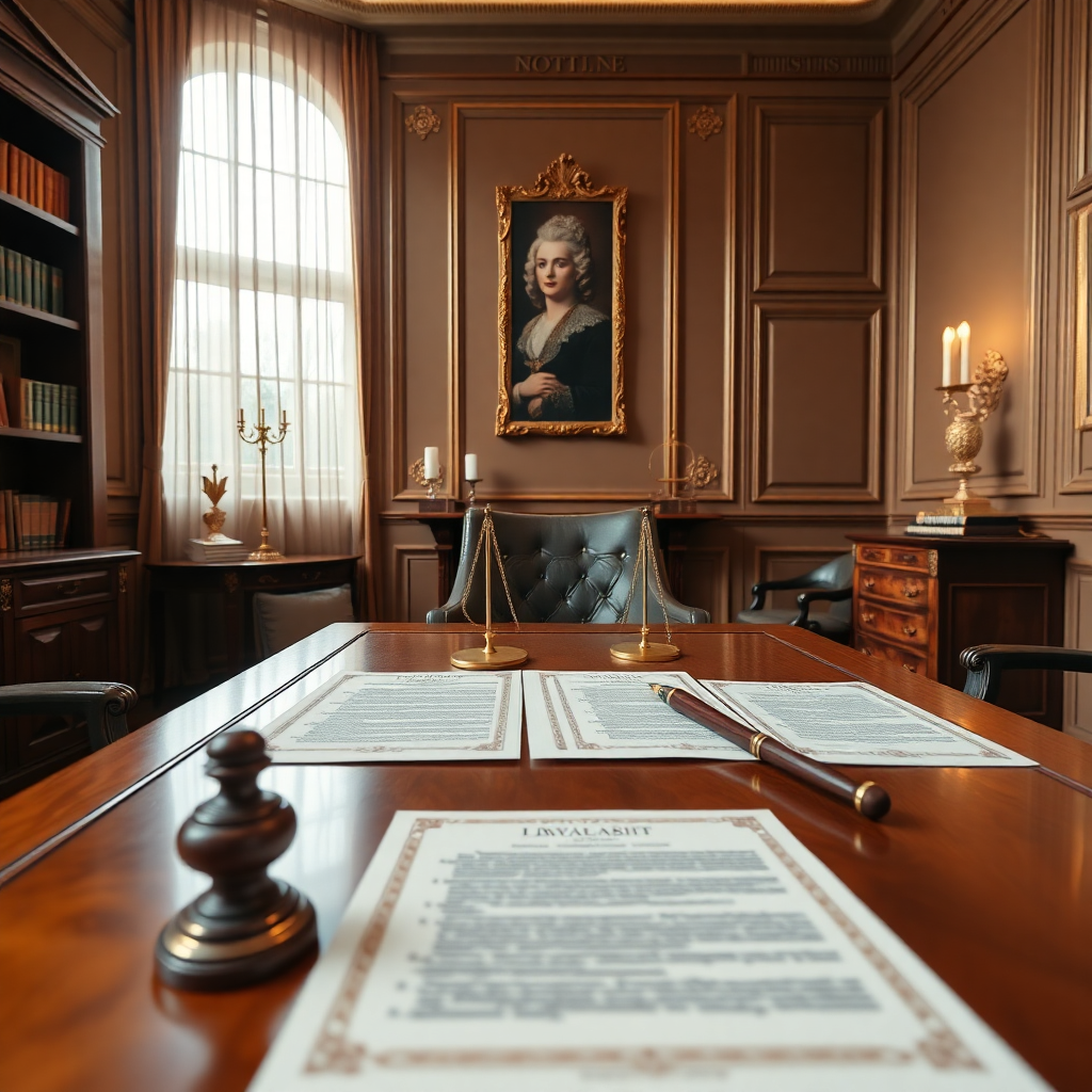Eleganckie wnętrze kancelarii notarialnej w Gdańsku