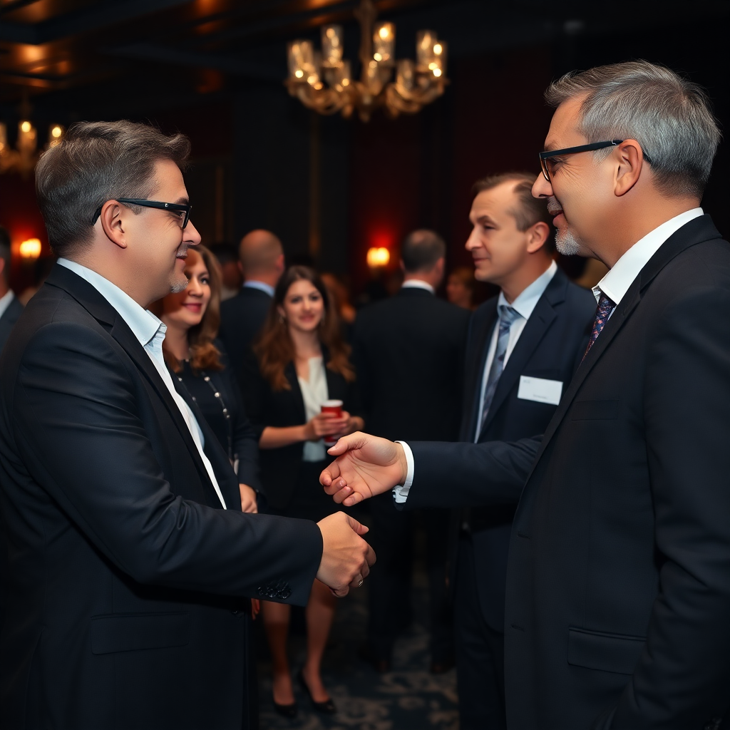 business professionals networking
