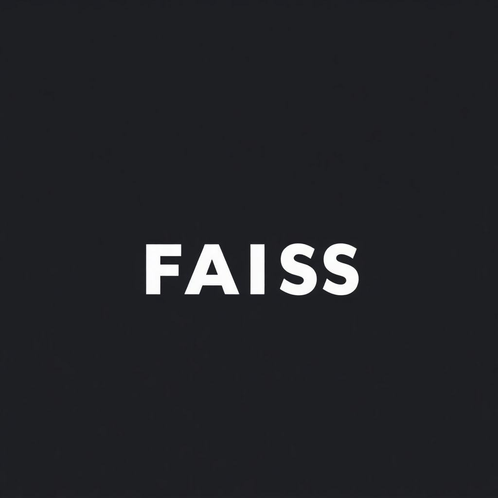 FAISS logo, minimalist, vector