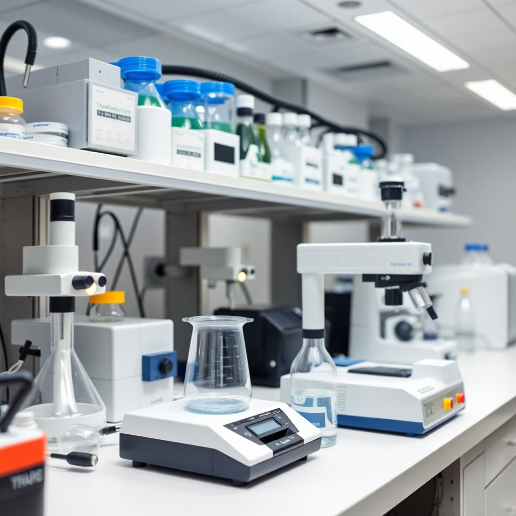 advanced chemistry equipment and instruments, high-tech laboratory, precision instruments, scientific innovation