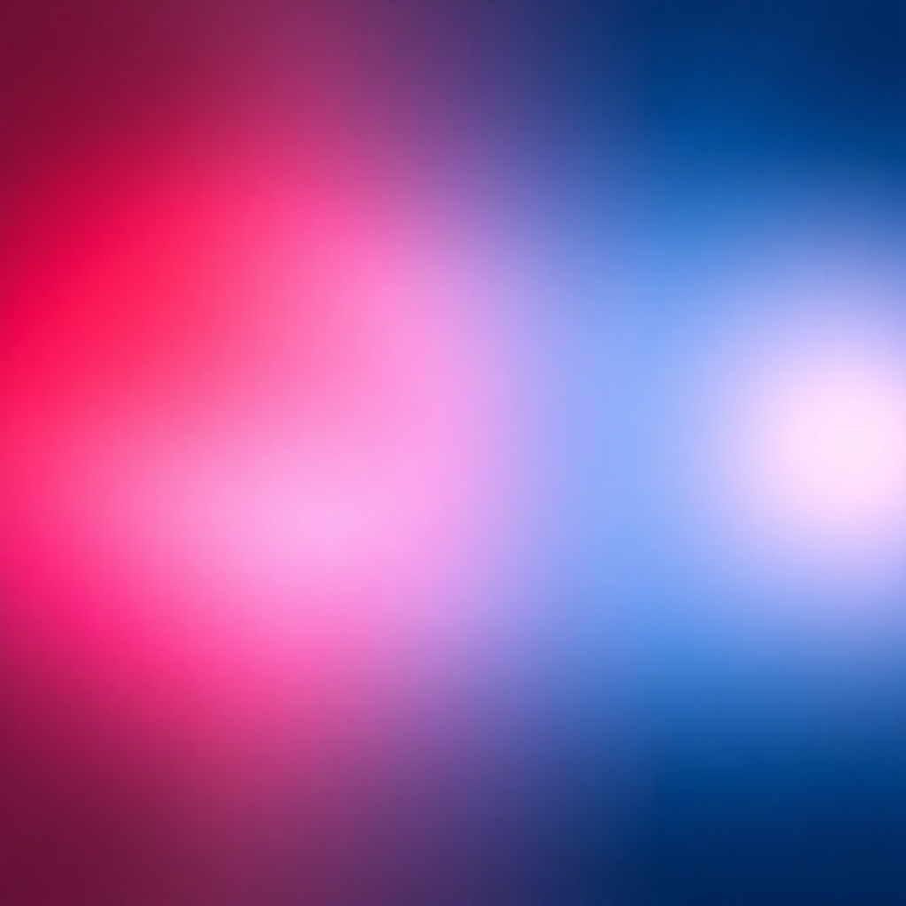 abstract gradient background with crimson and deep blue colors, soft light rays, peaceful and inspiring atmosphere