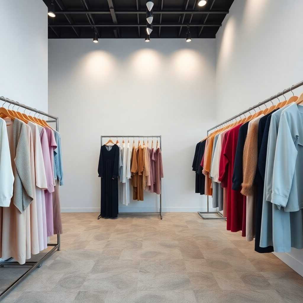 elegant modern textile showroom