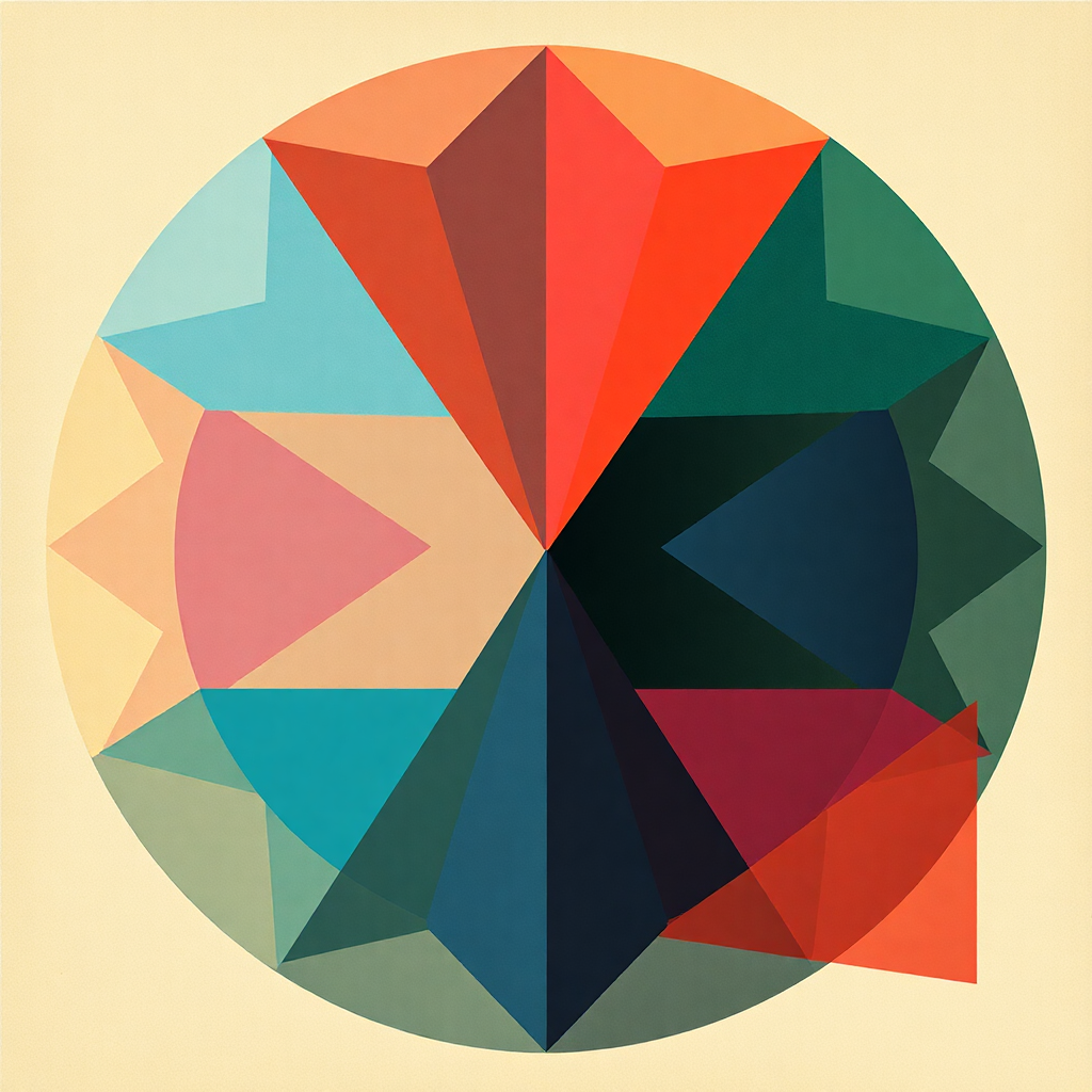 Abstract geometric album art