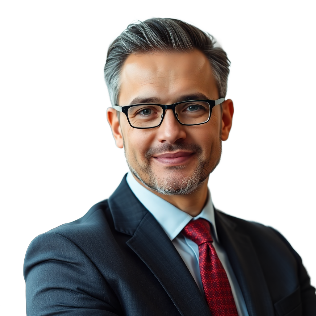 professional male chairman portrait in business suit