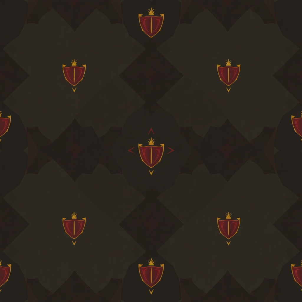 abstract geometric pattern with subtle shield motifs, dark tones with red and gold highlights, sophisticated and professional style
