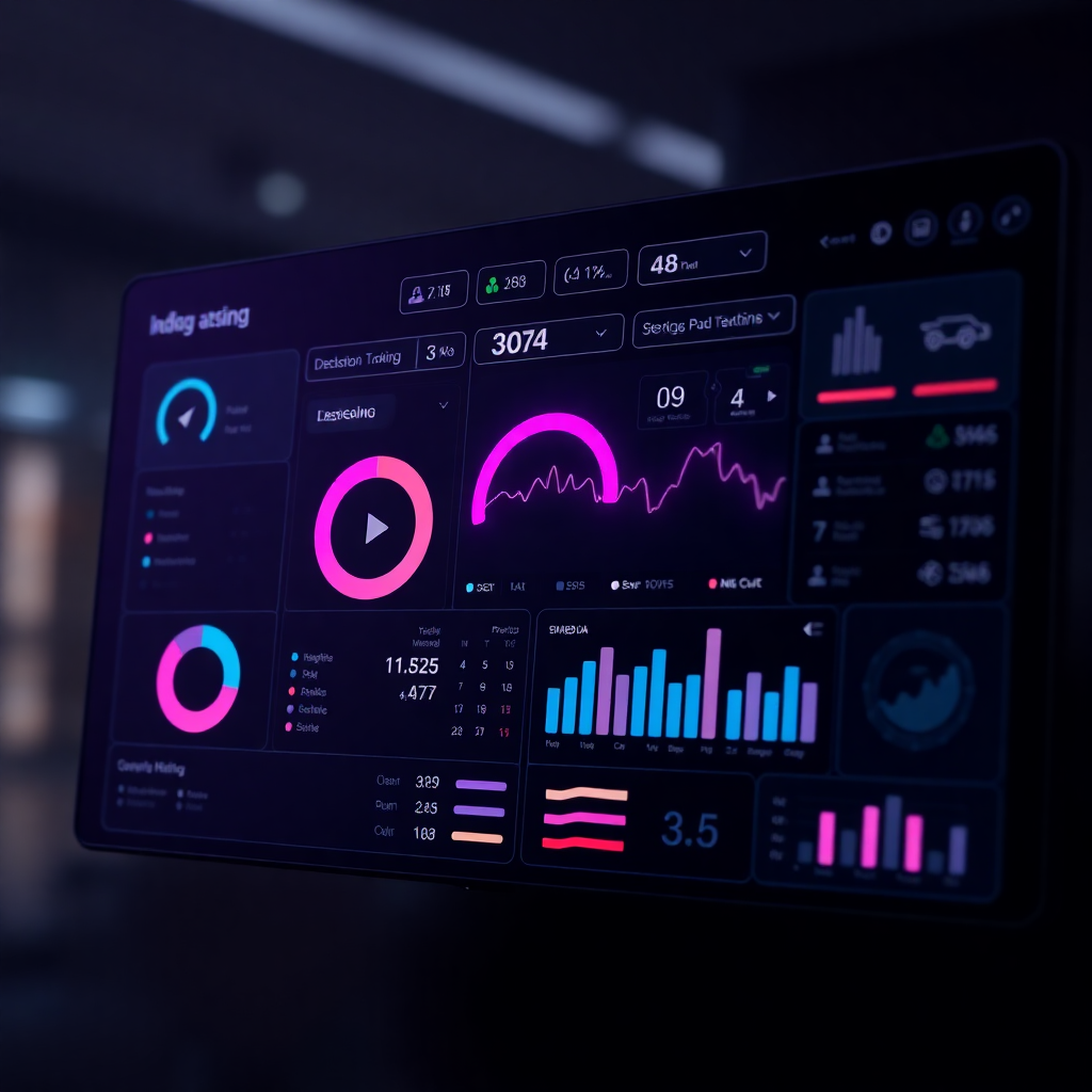 Air freight cargo plane logistics digital dashboard