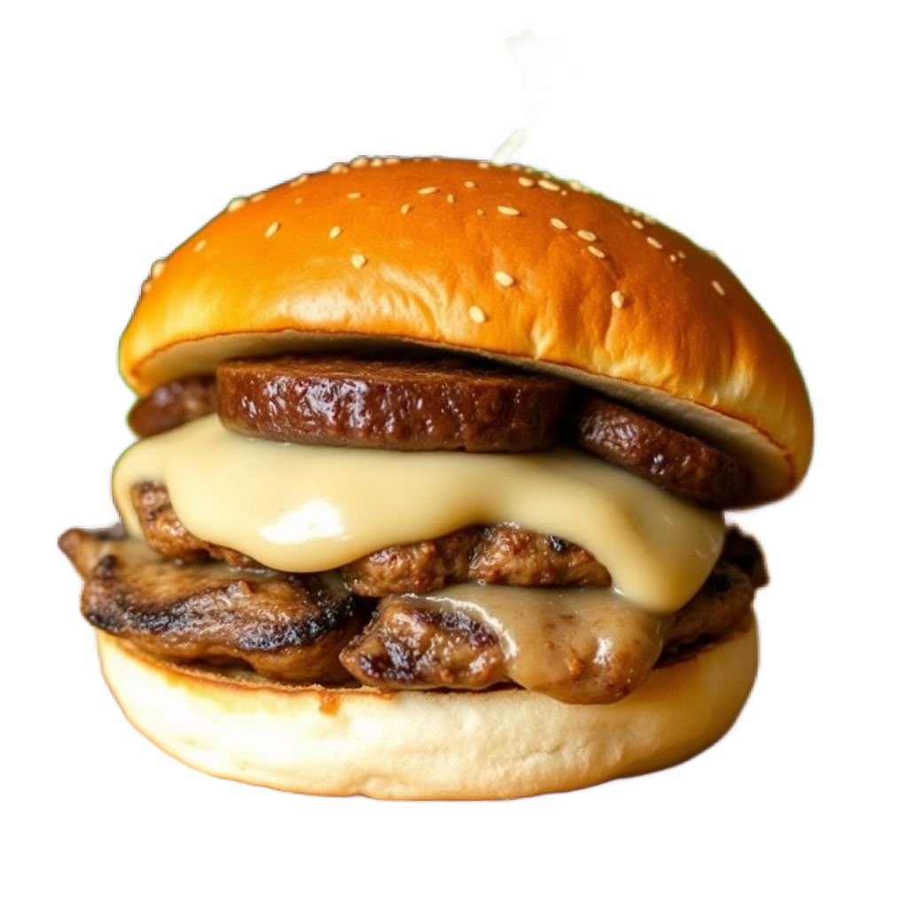 mushroom swiss burger