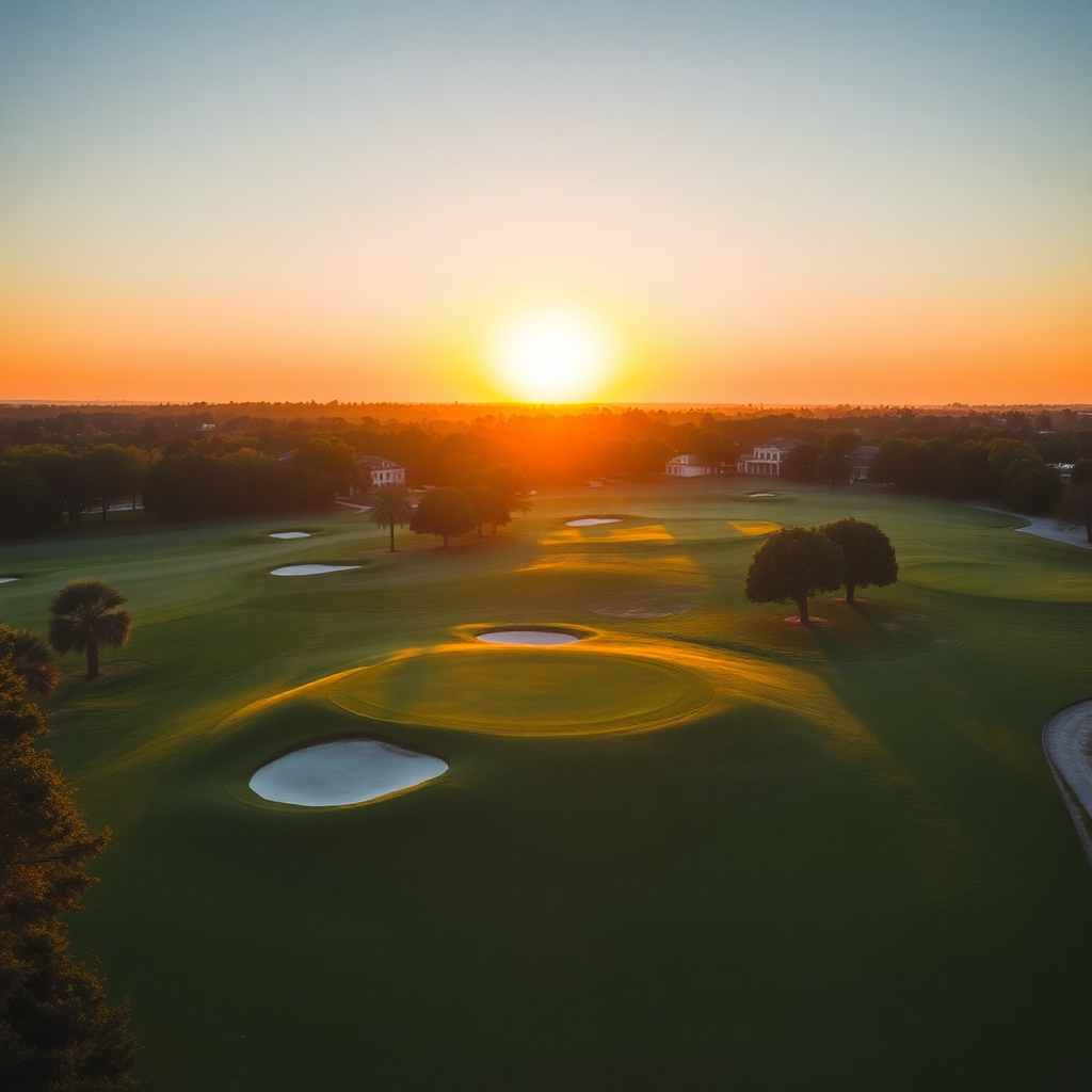 Luxury golf course