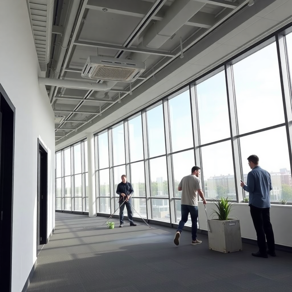 Office cleaning service in Ocala, FL - Professional cleaning team maintaining modern office space