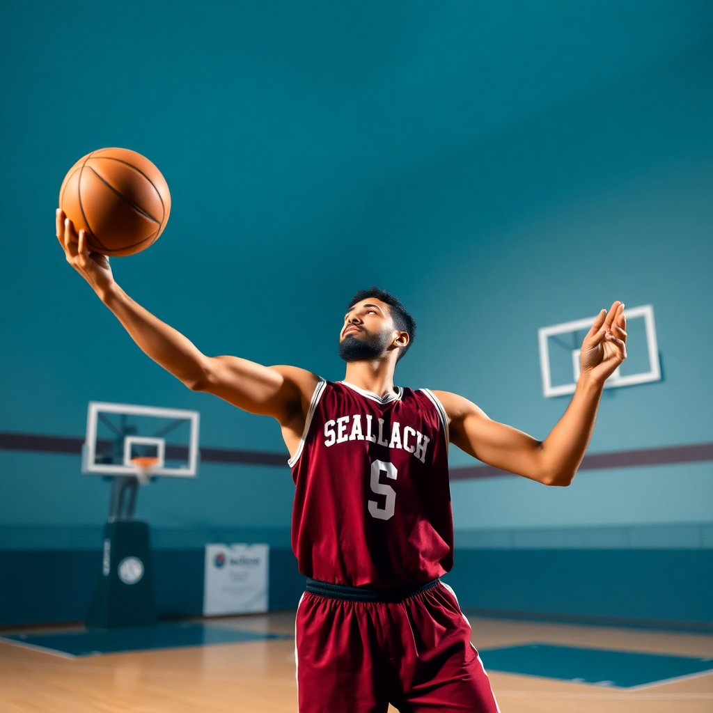basketball player shooting free throw