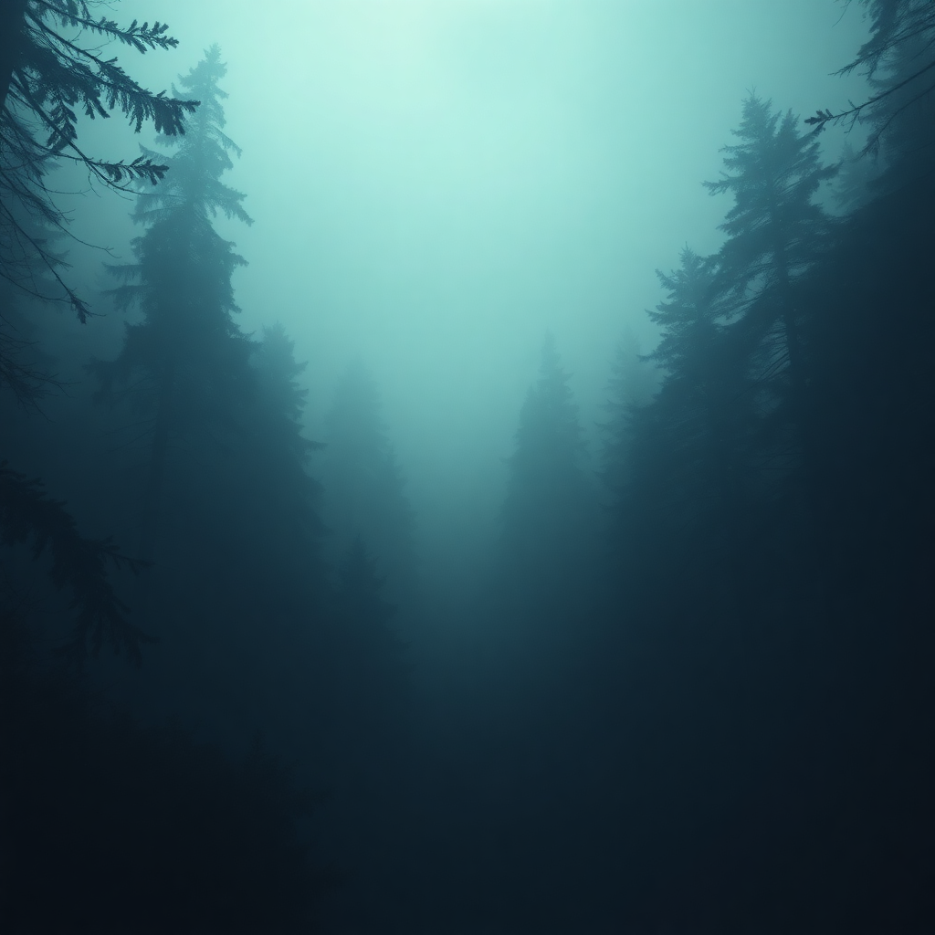 mysterious deep forest fog cinematic
