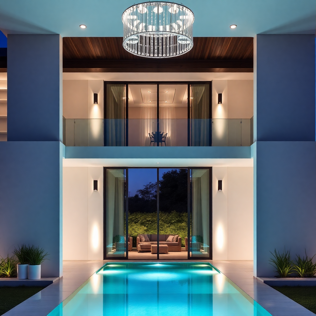 modern architectural lighting design for luxury villas