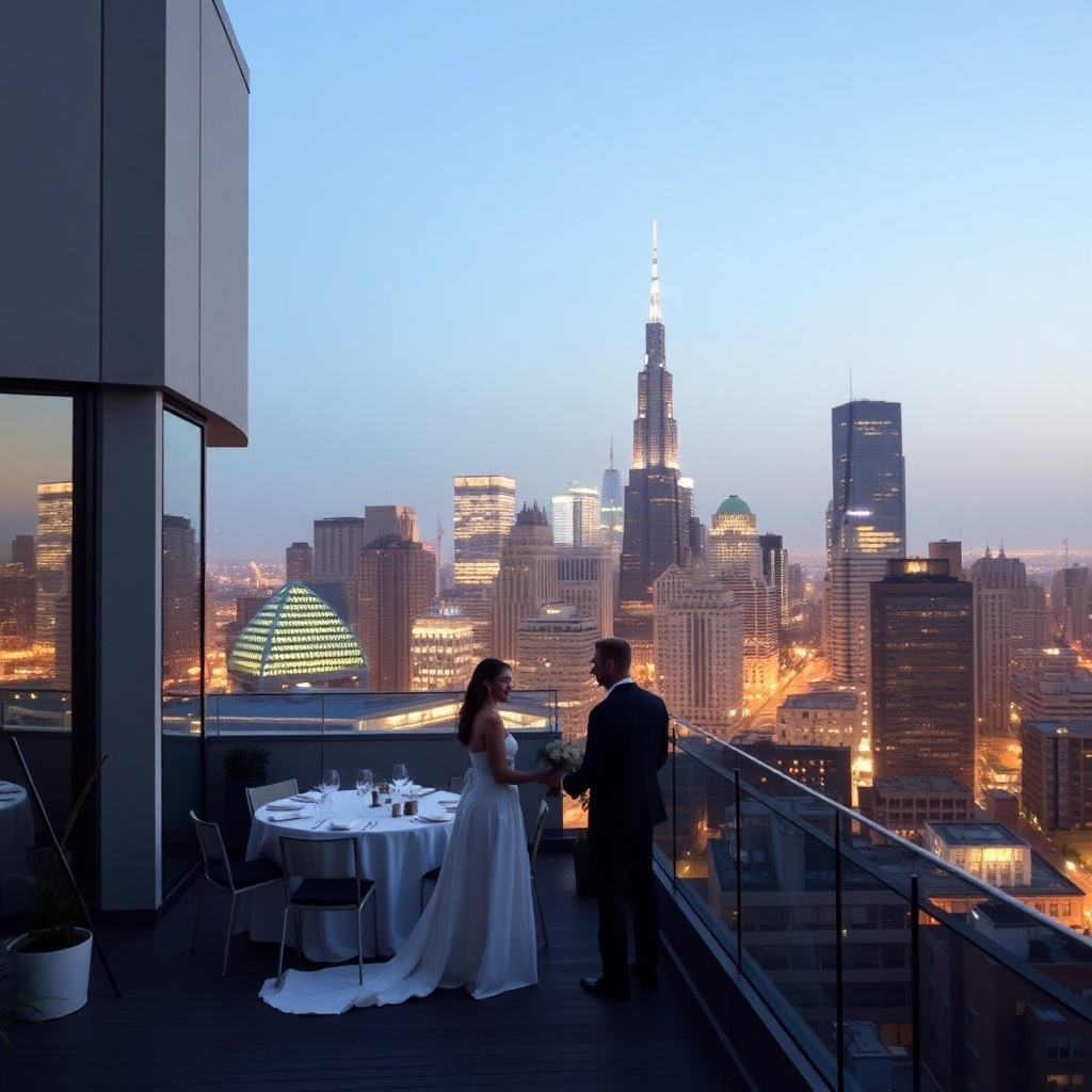 modern rooftop venue