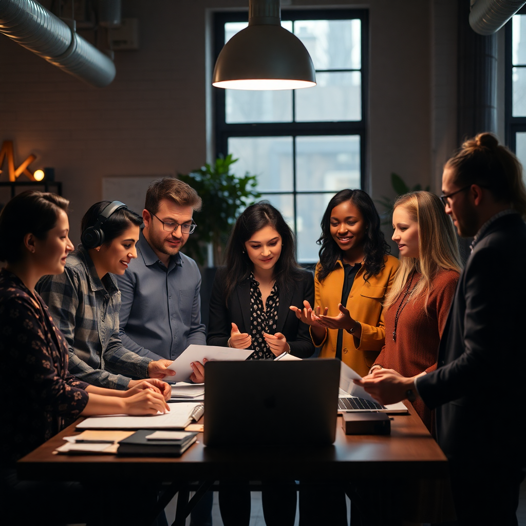 diverse business team