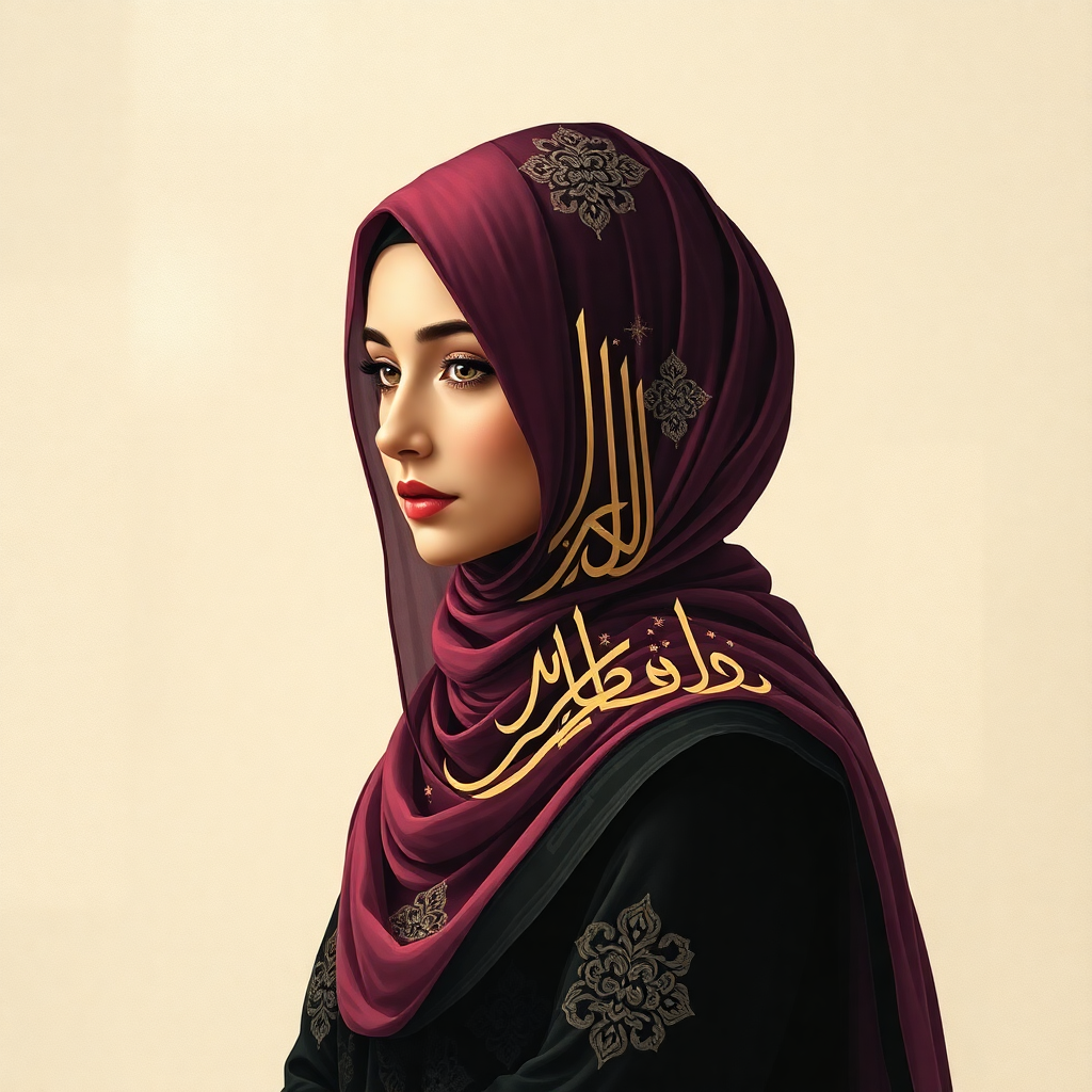 islamic calligraphy of Lady Khadija